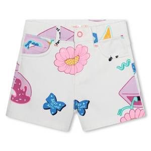 NEW BILLIEBLUSH girls allover flower print twill shorts in multi